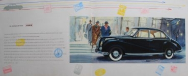 BMW 502 Modelprogram 1954 Carbrochure (4695)